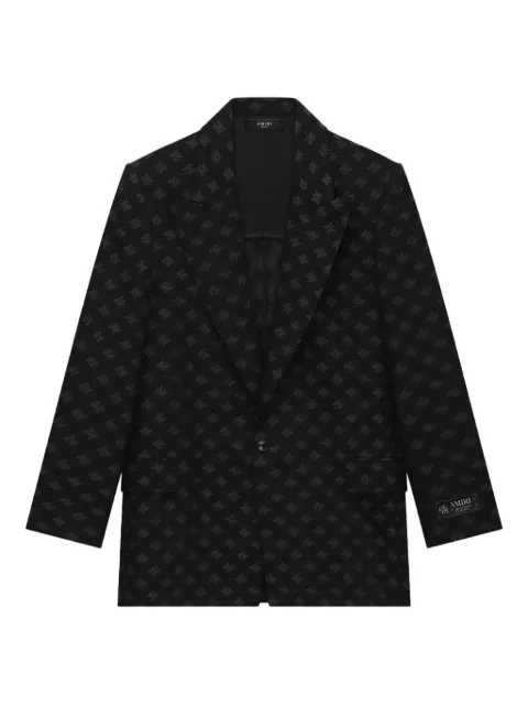 AMIRI logo-pattern blazer