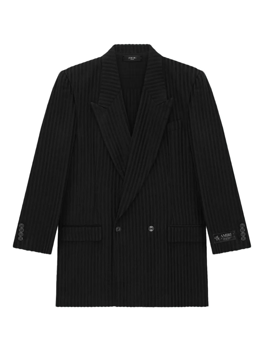 AMIRI striped double-breasted blazer | Black | Image 1