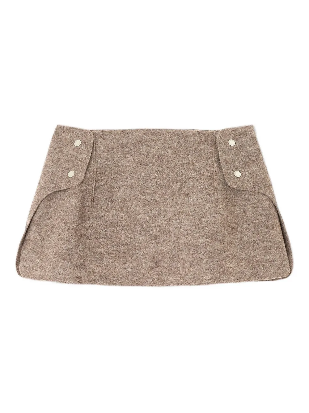 Sunnei Armatura button mini skirt | Brown | Image 1