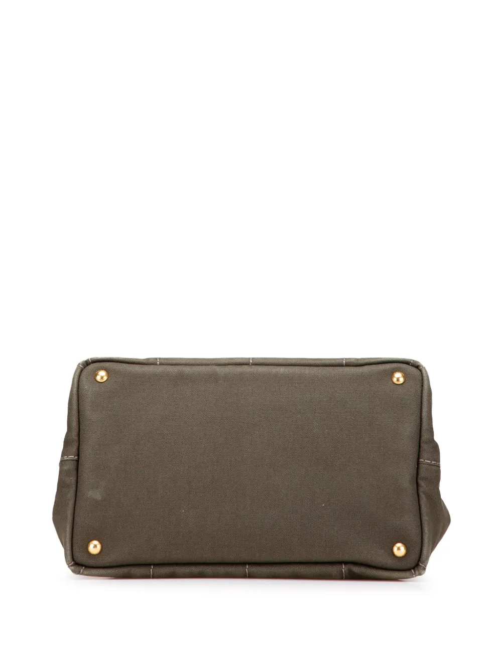 Pre-owned Prada 2013-2025 Canvas Canapa Logo Satchel In Brown