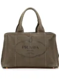 Prada Pre-Owned 2013-2025 Canvas Canapa Logo satchel - Brown