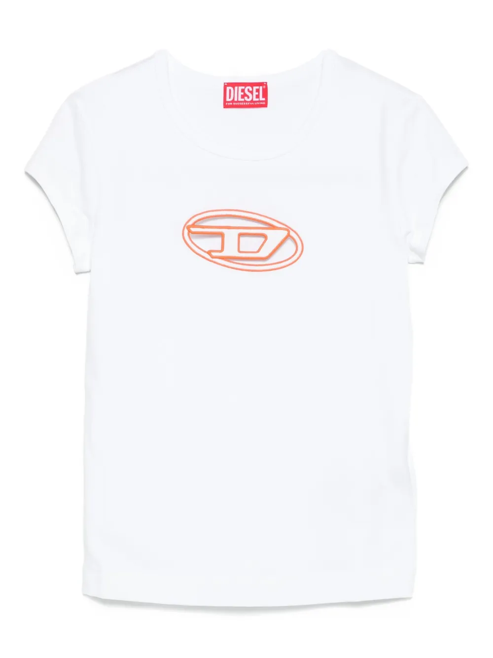 Diesel T-Angie T-shirt met uitgesneden details Wit