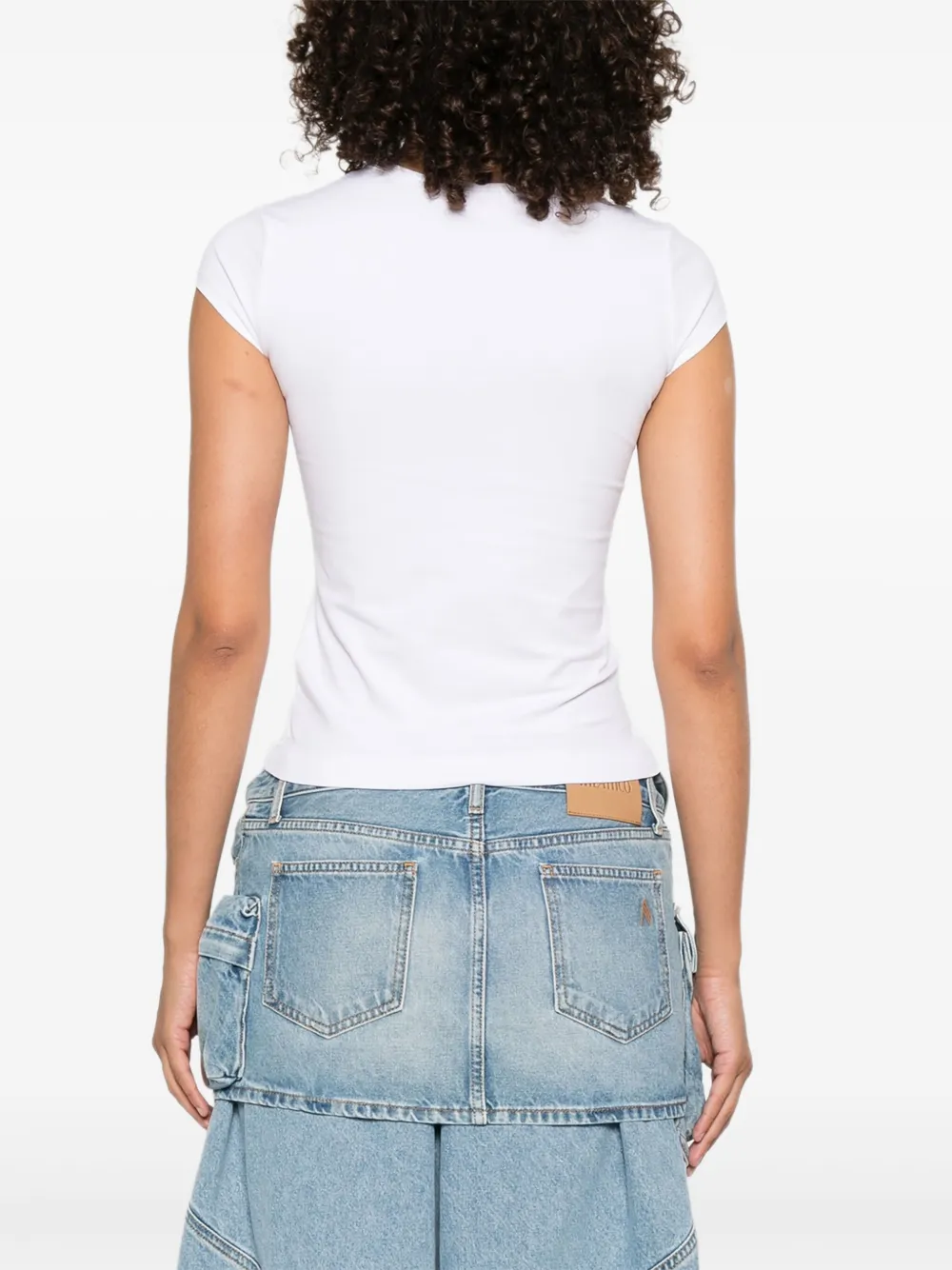 Diesel T-Angie T-shirt met uitgesneden details Wit