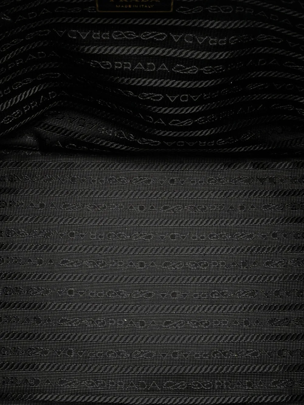 Pre-owned Prada 2013-2025 Tessuto Canapa Logo Bow Satchel In Black
