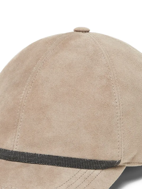 BRUNELLO CUCINELLI / ブルネロクチネリスエードレザーキャップ Brunello Cucinelli スエード キャップ | ニュートラル | FARFETCH JP