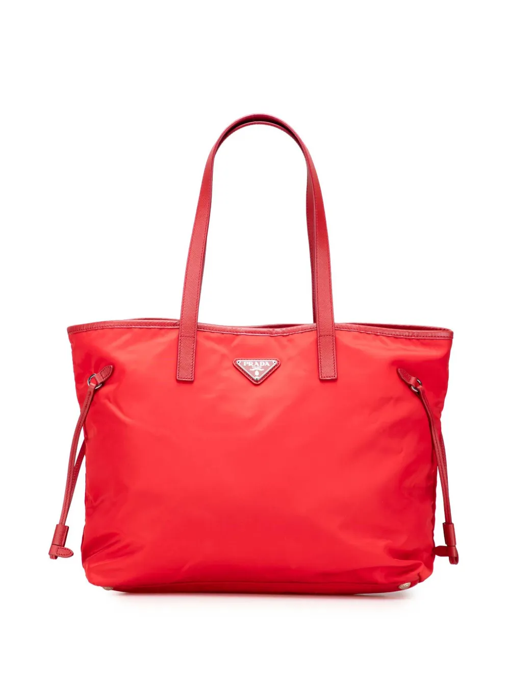 Prada Pre-Owned 2013-2025 Saffiano Trimmed Tessuto Open Convertible Prada Pre-Owned 2013-2025 Saffiano Trimmed Tessuto Open Convertible