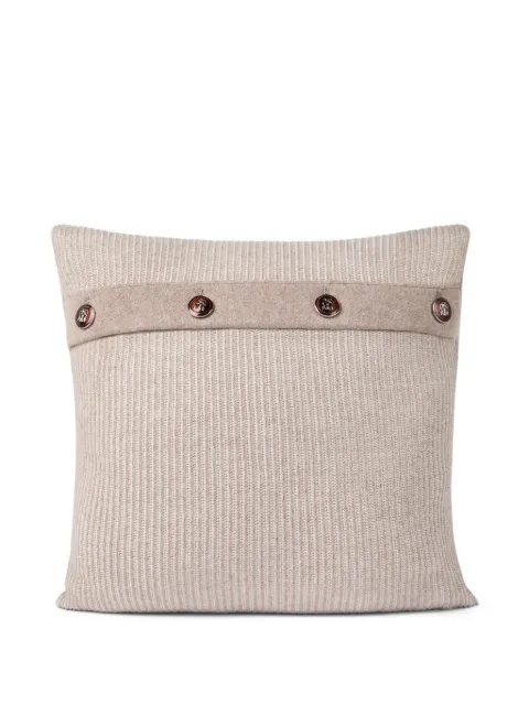 Brunello Cucinelli ribbed buttoned cushion