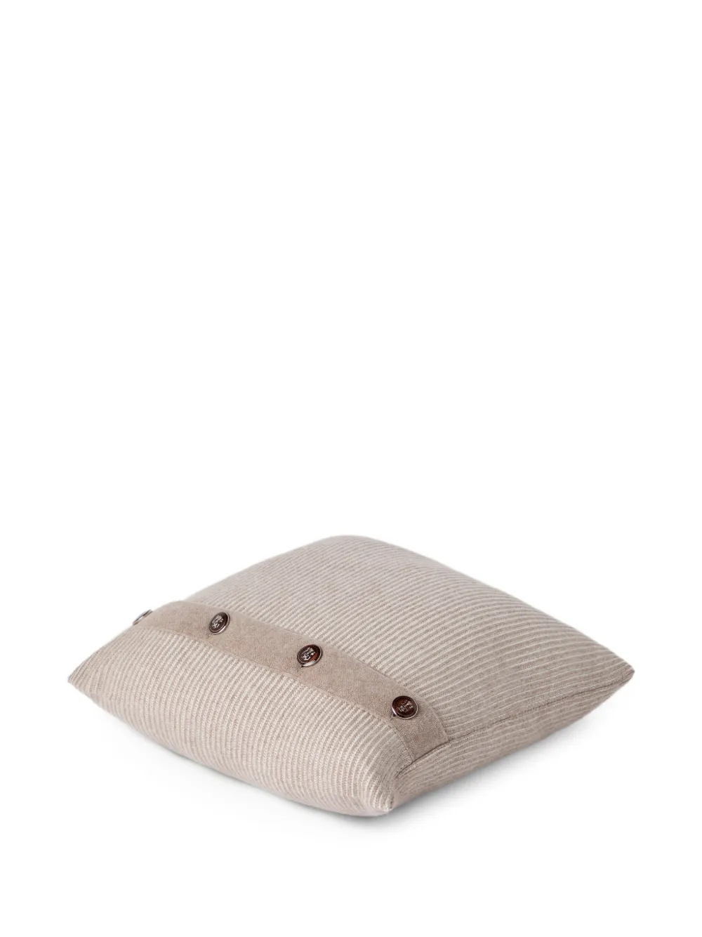 Brunello Cucinelli ribbed buttoned cushion | Cushions | Image 2