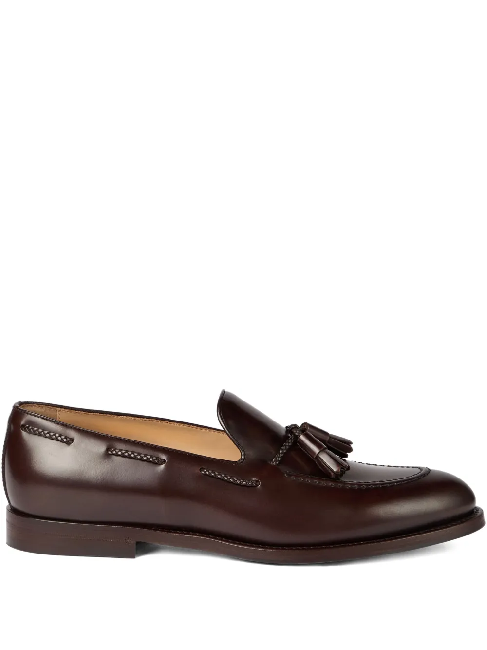 Brunello Cucinelli tassel-detail leather loafers Brown