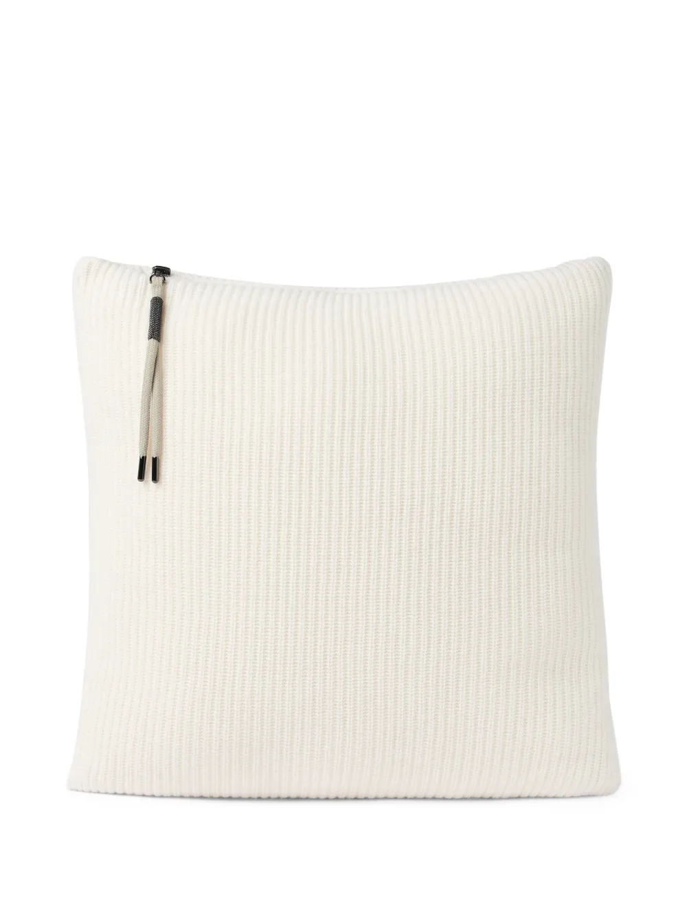 Brunello Cucinelli ribbed zip-fastening cushion | Cushions | Image 2