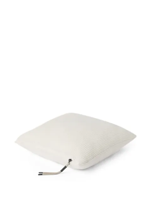 Brunello Cucinelli ribbed zip-fastening cushion