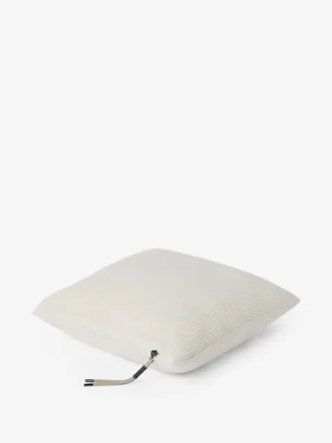 Brunello Cucinelli ribbed zip-fastening cushion