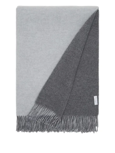 Brunello Cucinelli fringe-edges blanket (200cm x 150cm)