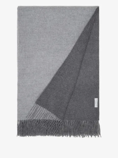 Brunello Cucinelli double-faced fringe throw