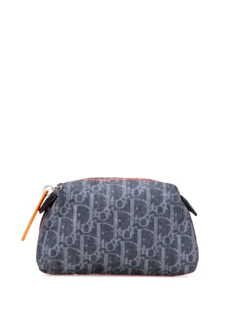 Christian Dior Pre-Owned 2006 Oblique Denim Flight Cosmetic pouch