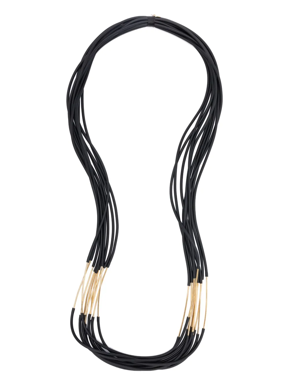 two-tone layered necklace