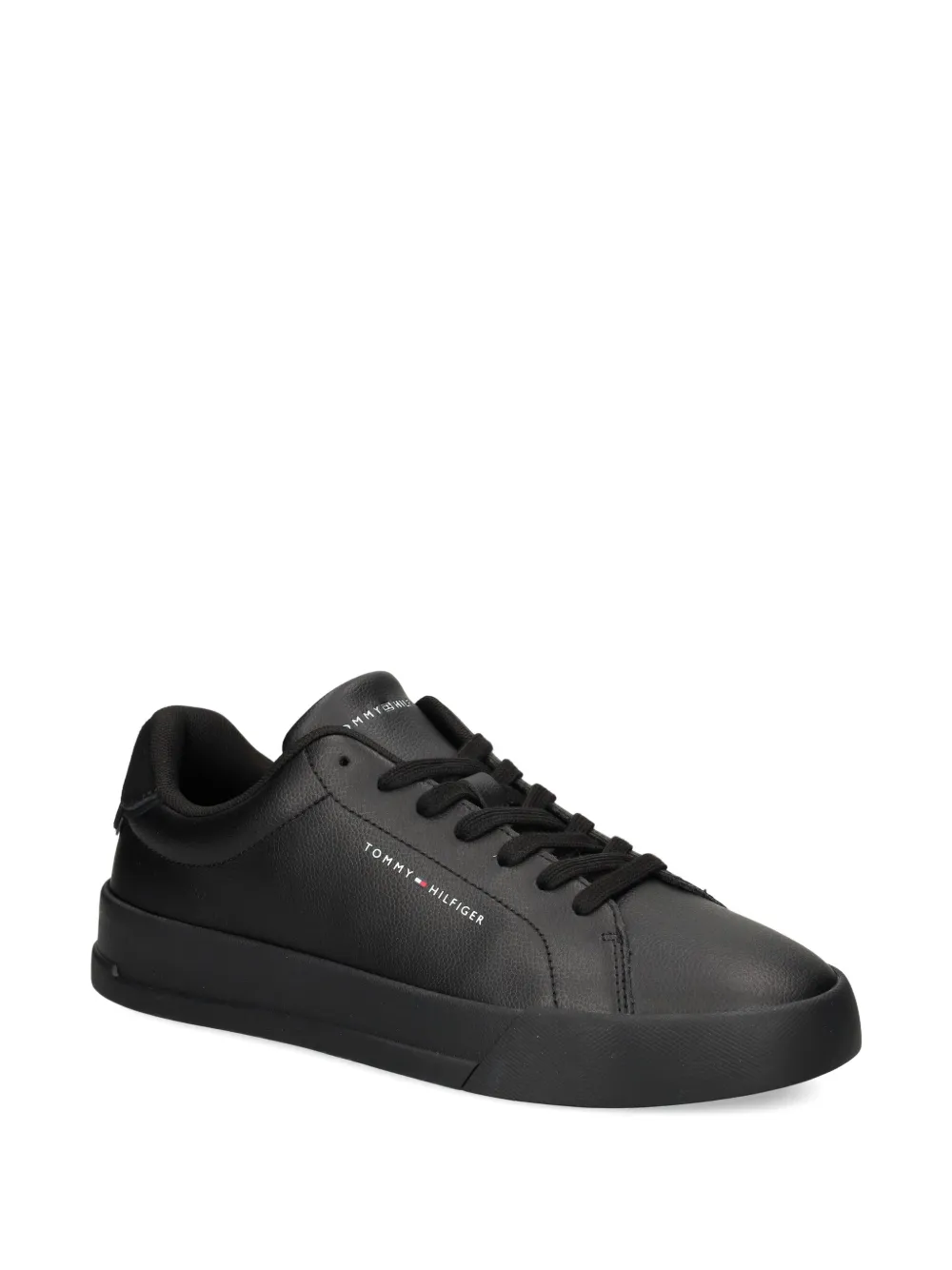 Tommy Hilfiger leather sneakers Black
