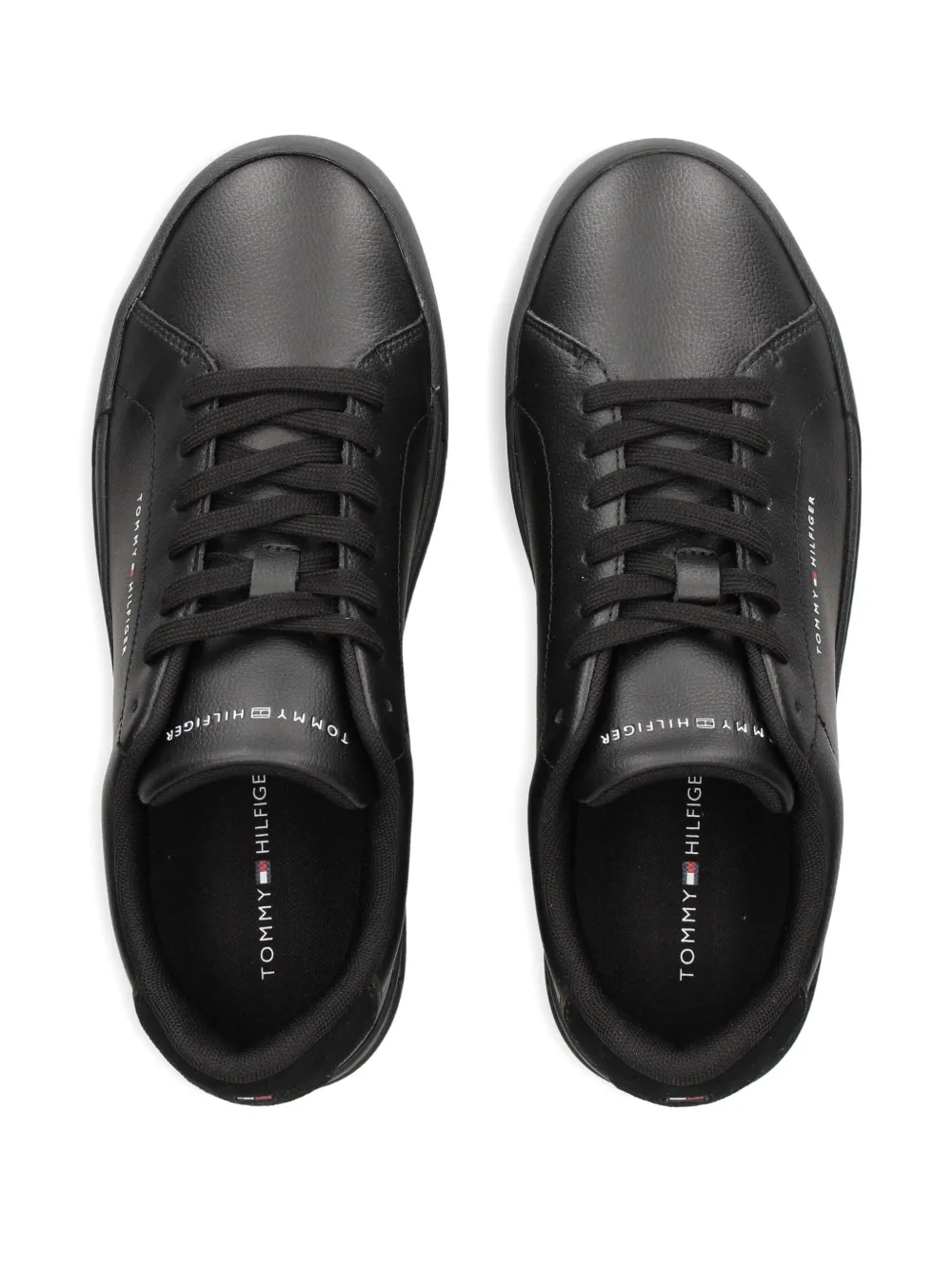 Tommy Hilfiger leather sneakers Black