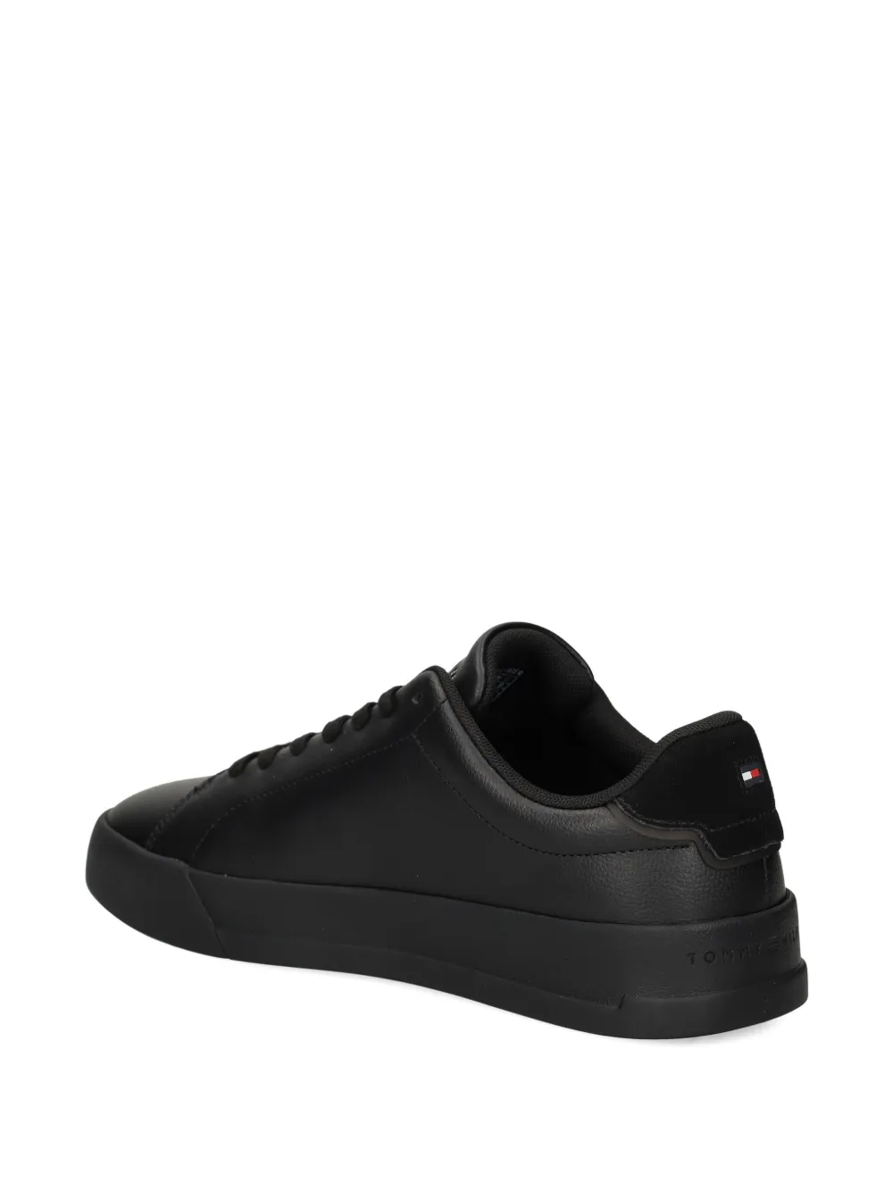 Tommy Hilfiger leather sneakers Black
