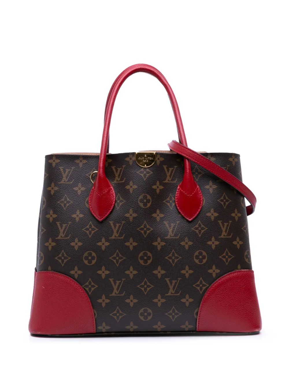 Pre-owned Louis Vuitton 2016 Monogram Flandrin Satchel In Brown
