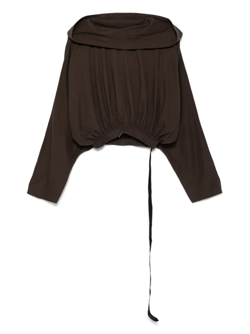 Rick Owens DRKSHDW Hoodie met trekkoord Bruin