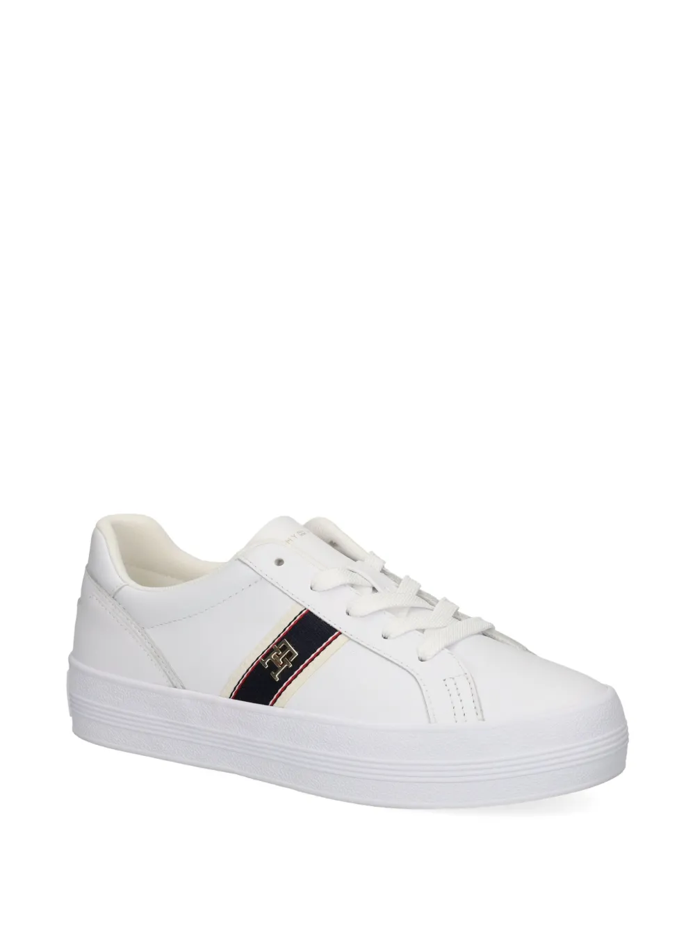 Tommy Hilfiger Sneakers met logodetail - Wit
