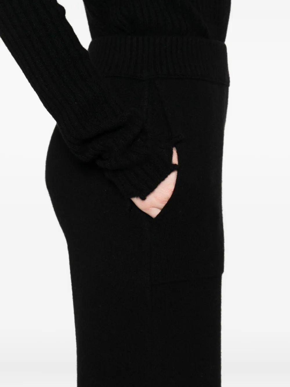 Uma Wang Kasjmier broek Zwart