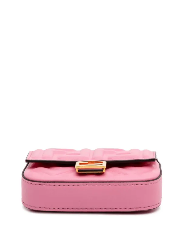 OUTLET【FENDI】PINK☆ロゴモノグラム ナノ チャームバッグ OUTLET【FENDI】PINK☆ロゴモノグラム ナノ チャームバッグ