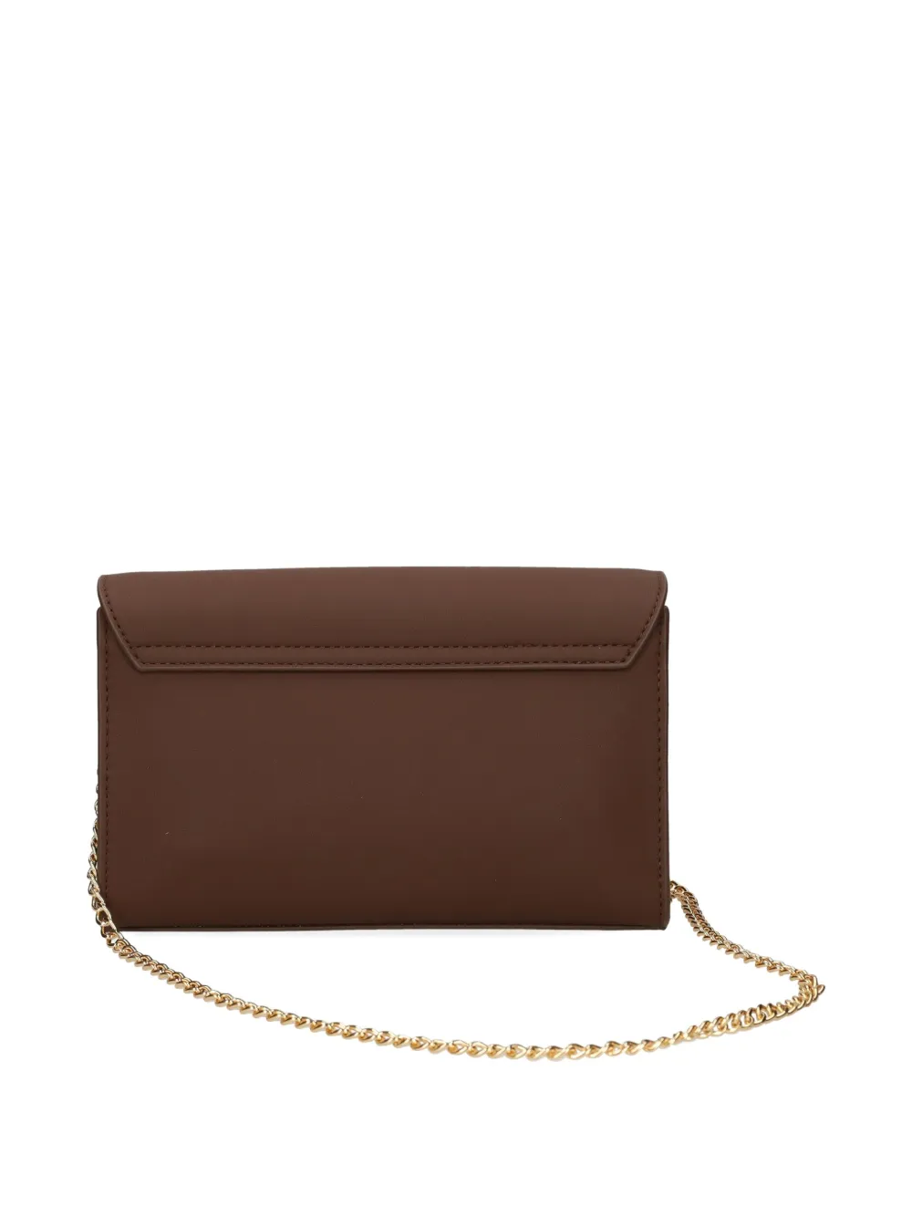 Love Moschino Logo-plaque Chain Cross Body Bag In Brown