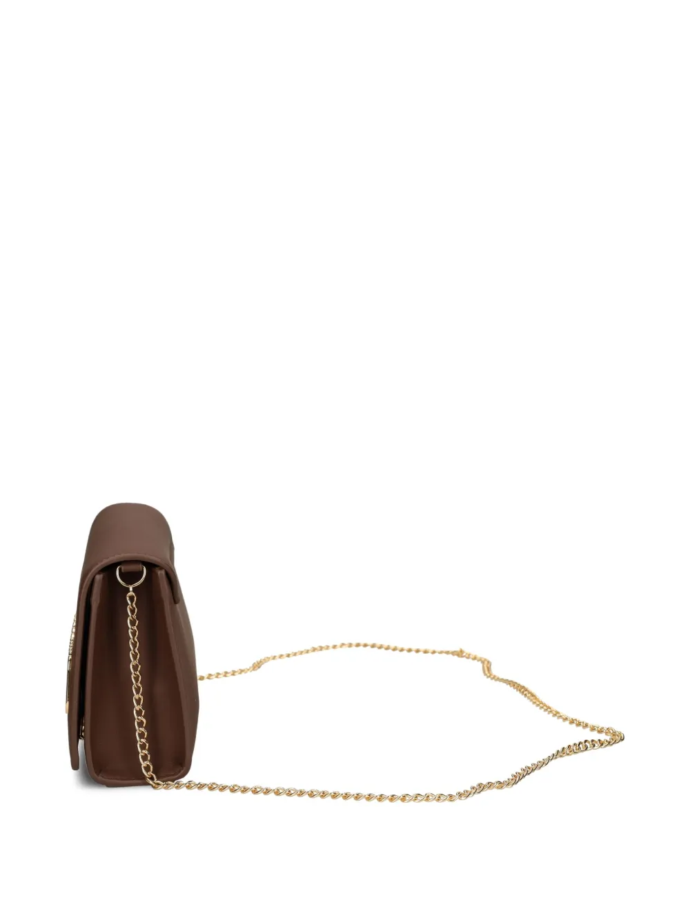 Love Moschino Crossbodytas met logoplakkaat en ketting Bruin