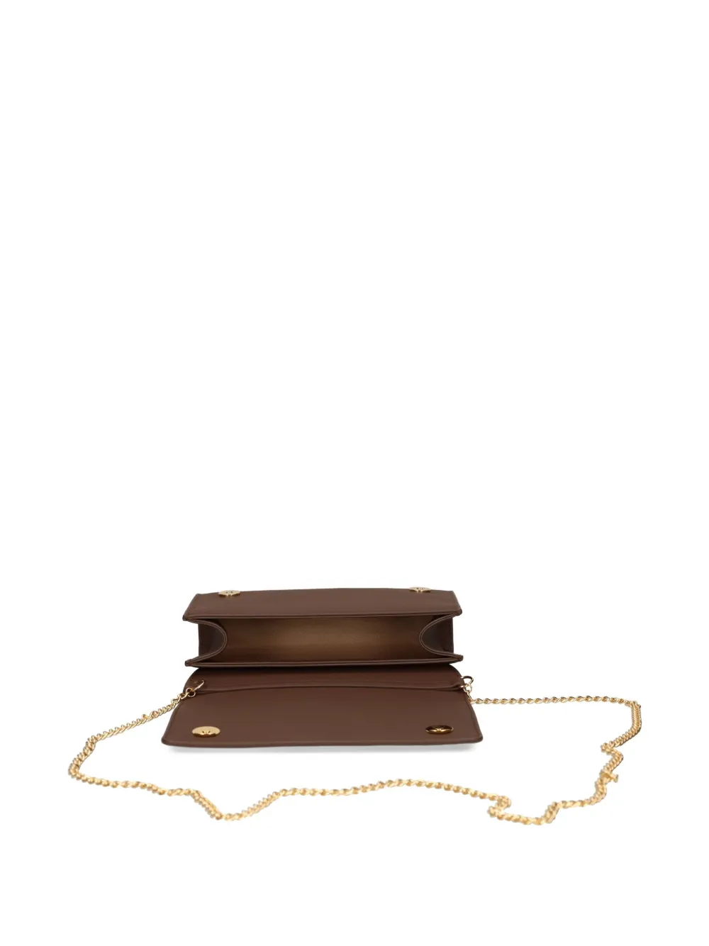 Love Moschino Crossbodytas met logoplakkaat en ketting Bruin