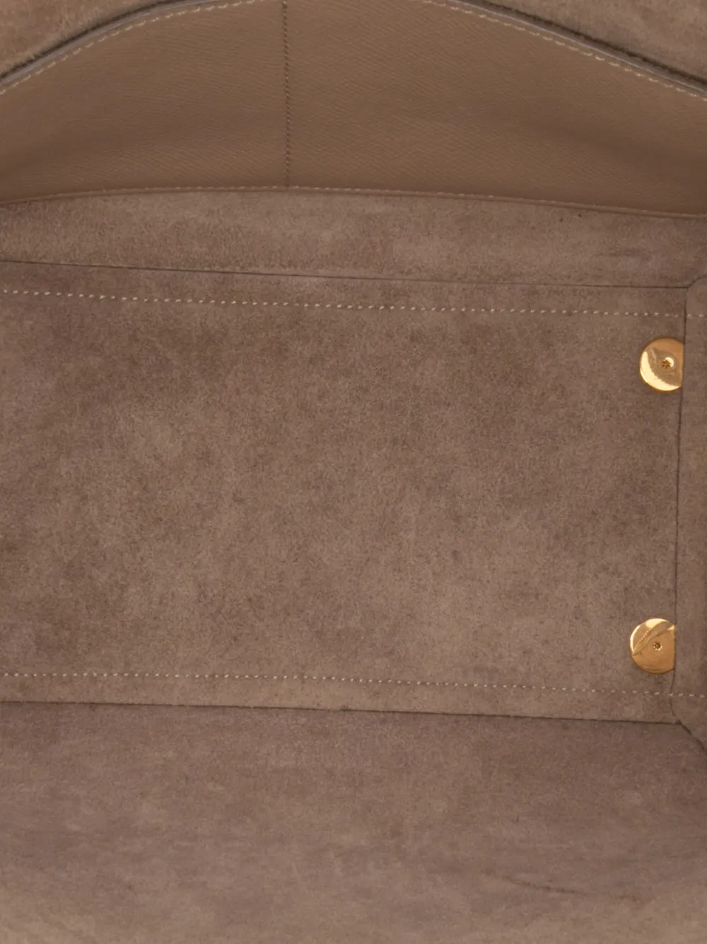 Pre-owned Celine 2017 Mini Grained Calfskin Belt Bag Satchel In Brown