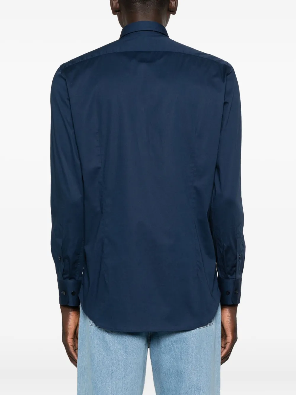 Etro Relaxed Button-down Collar Long Sleeve Shirt In Blue