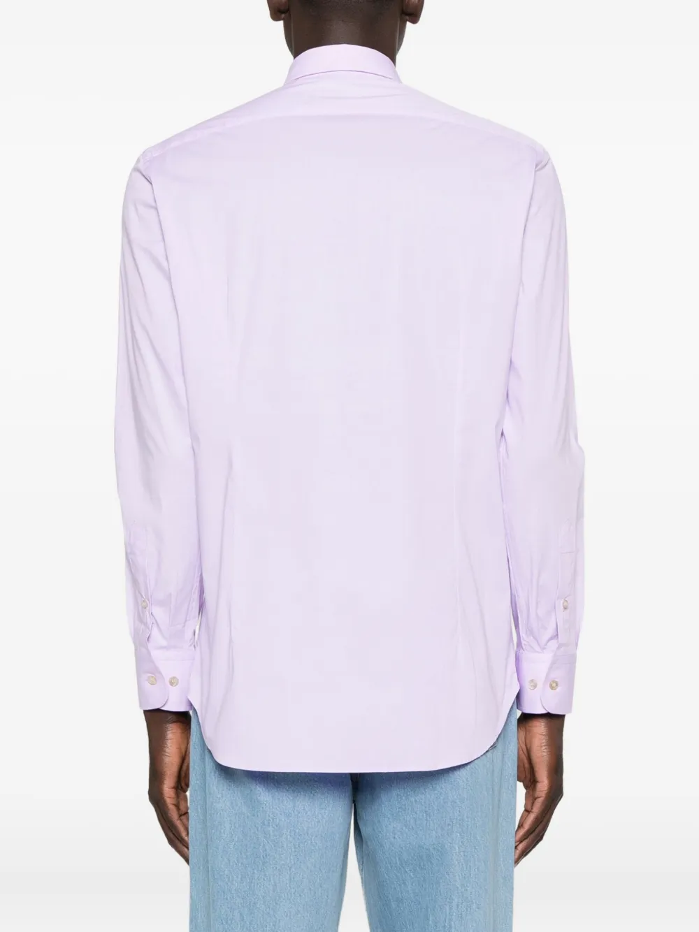 ETRO Overhemd met borduurwerk Paars