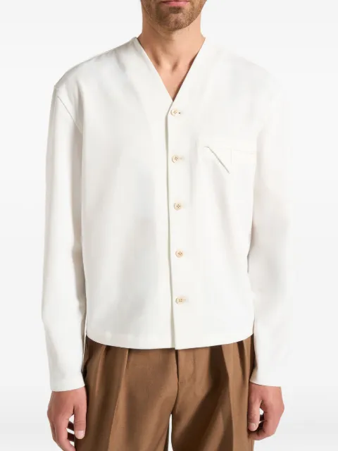 Manière De Voir Zac Boxy V-Neck long-sleeve shirt
