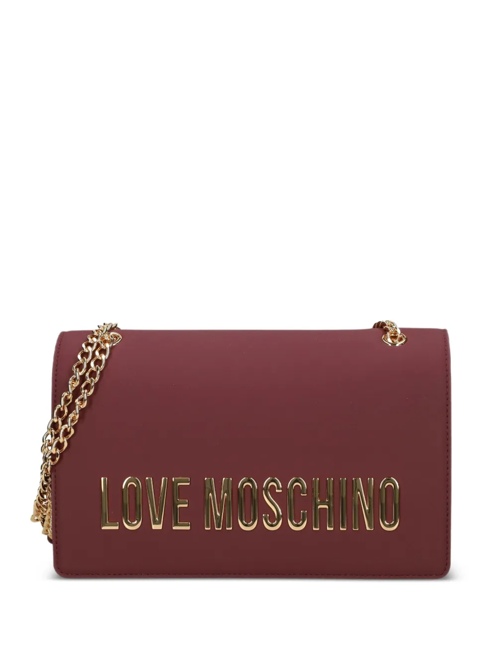 Love Moschino Crossbodytas met logoplakkaat en kettinghengsel Rood