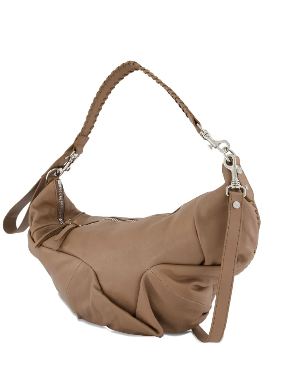 Vivienne Westwood medium Agnes quilted braided-handle shoulder bag Bruin