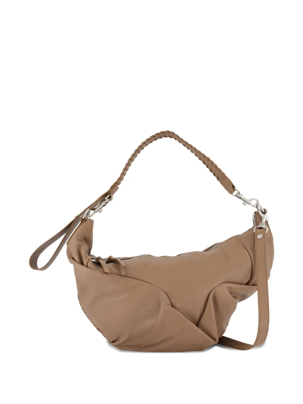 Vivienne Westwood medium Agnes quilted braided-handle shoulder bag Bruin
