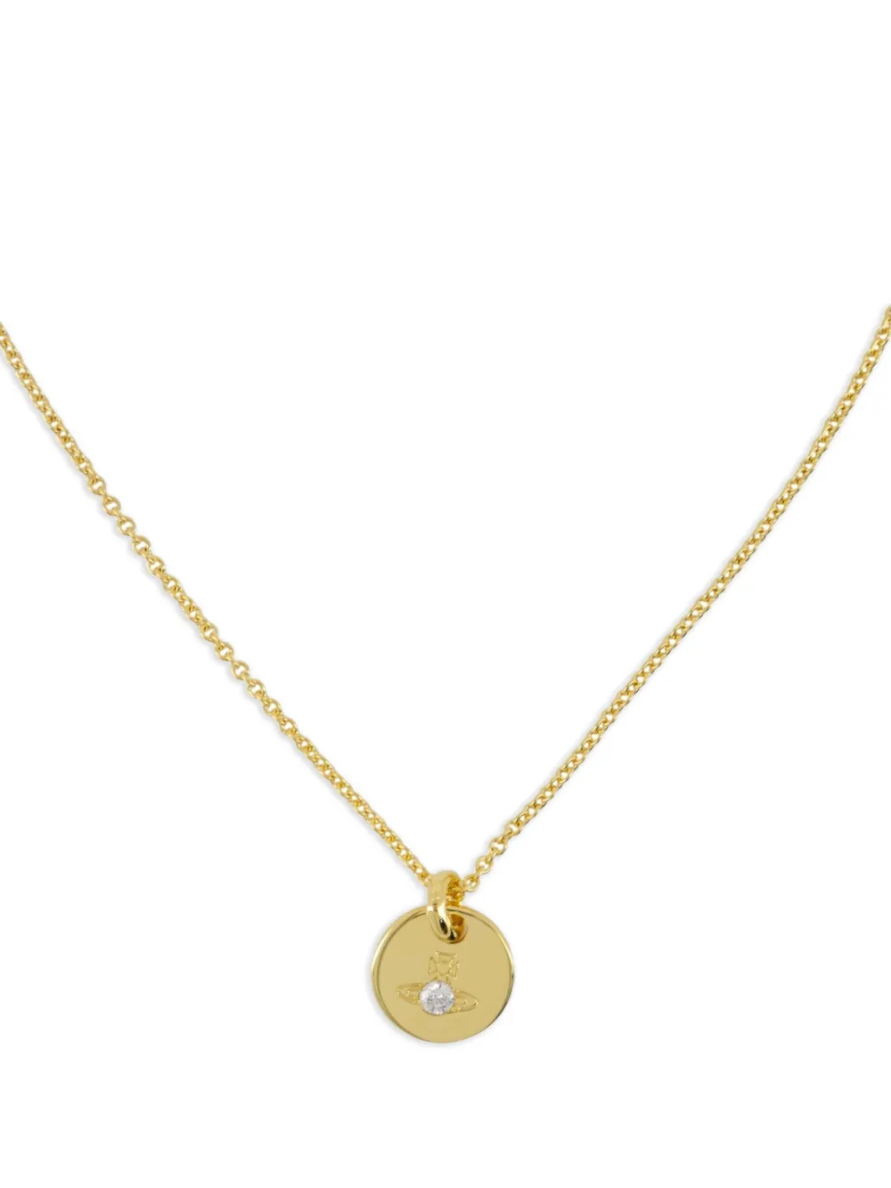 Vivienne Westwood Schakelhalsketting verfraaid met Orb - Goud