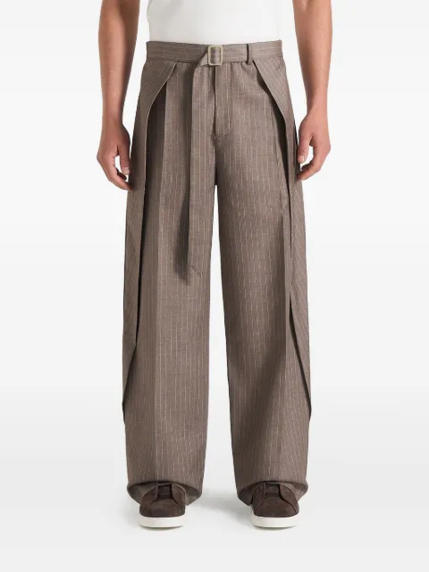 Manière De Voir Charles wrap-leg tailored trousers