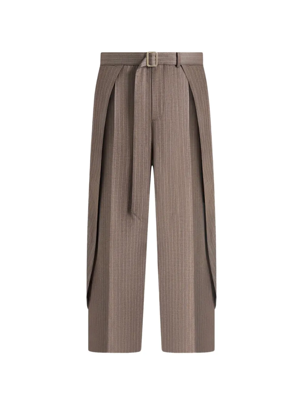 Manière De Voir stripe-pattern trousers - Braun
