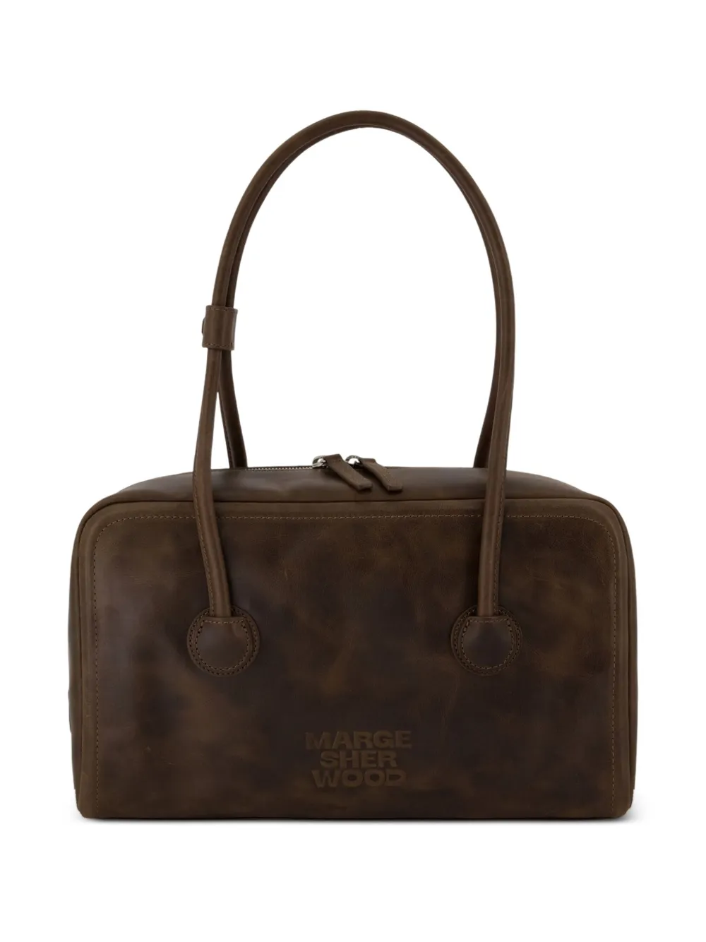 Boston top-handle calfskin shoulder bag