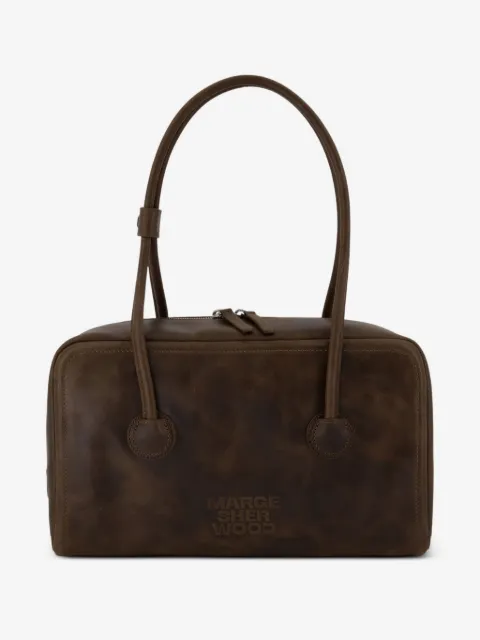 Marge Sherwood Boston top-handle calfskin shoulder bag