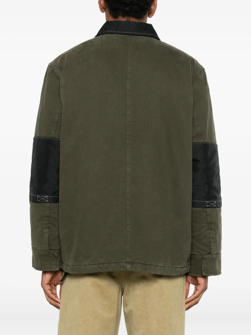 OAMC Jas met contrasterende kraag Groen