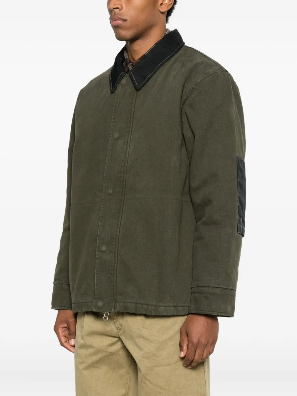 OAMC Jas met contrasterende kraag Groen