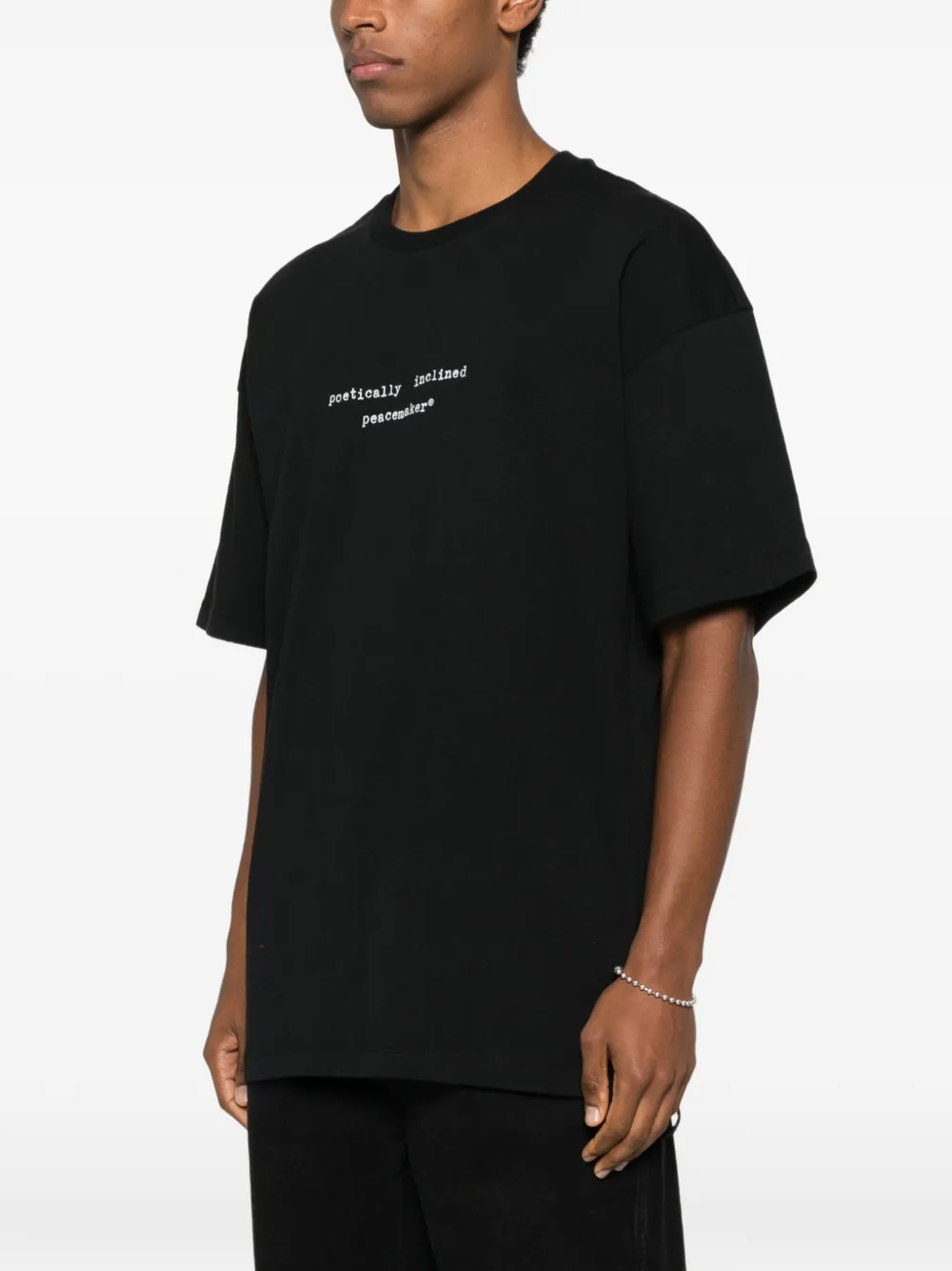 OAMC T-shirt met ronde hals Zwart