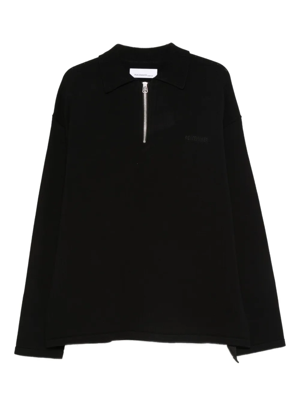 OAMC playera tipo polo con cierre | negro | Image 1