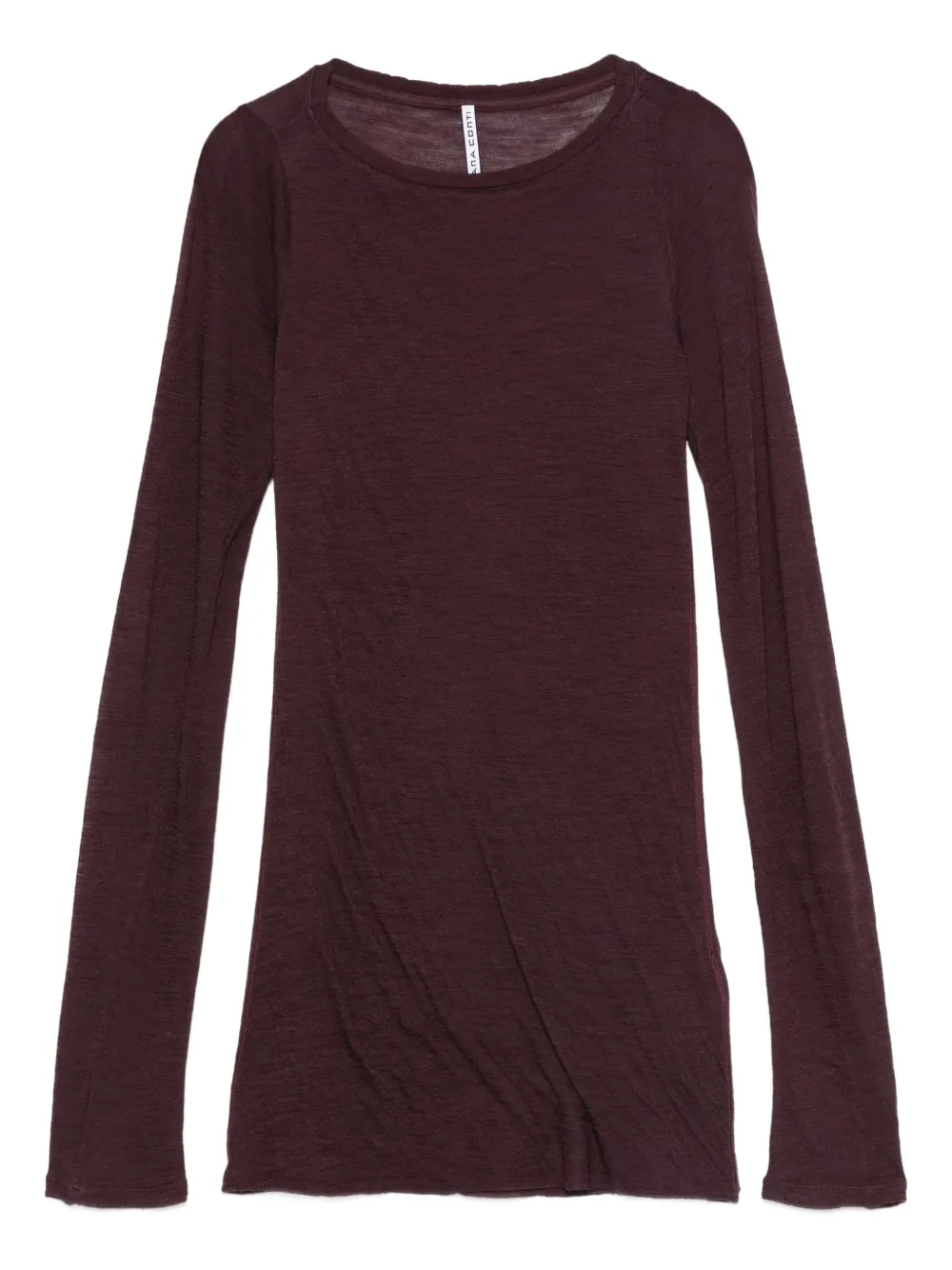 long-sleeve round-neck top