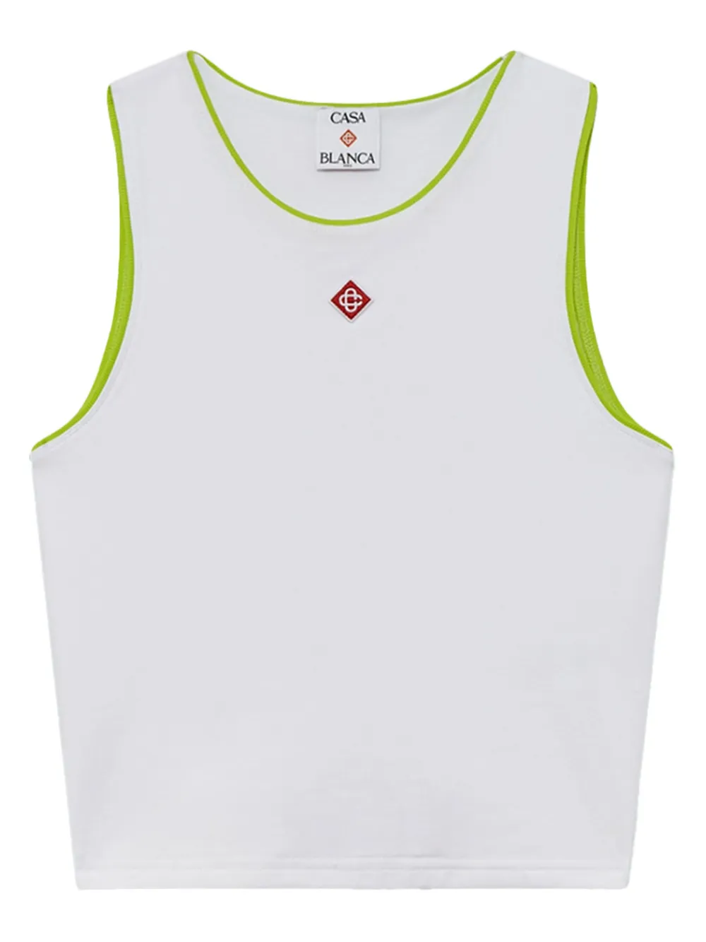 Casablanca contrasting-trim top | White | Image 1