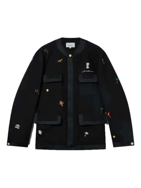 Casablanca embroidered pocket jacket